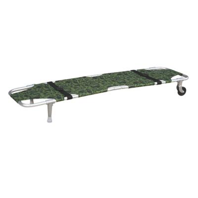 China Aluminum Alloy 4 Foldable Portable Military Folding Army Stretcher For Transport for sale