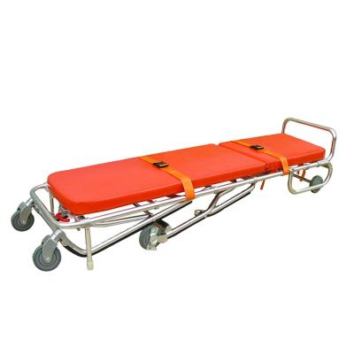 China American Burial Aluminum Mortuary Stretcher Burial Style Transport Carriage Stretcher for sale