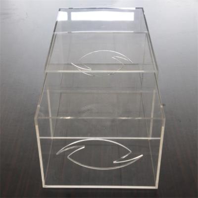 China Good Quality Wholesale Price Acrylic Shoe Storage Box Acrylic Box for Shoes with sliding drawer for sale