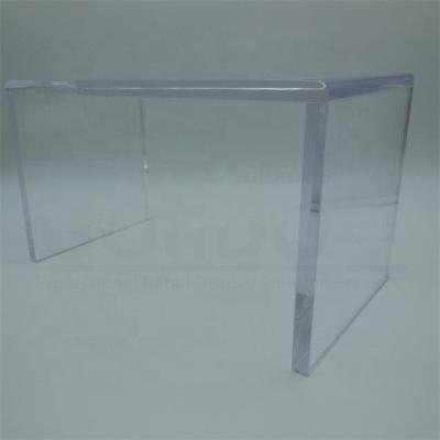 China Good Quality High Quality Big Clear Acrylic Table Display acrylic c table clear acrylic cake table for Coffee for sale