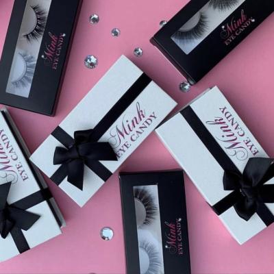 China New Technology Natural Soft Eyelash Wholesale Vegan Whips Volume Faux Mink Fluffy Tapered Eyelashes With Logo Package for sale