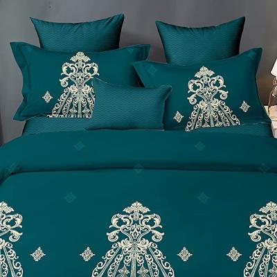 China Nondisposable Bedding Set With Comforter Sheet Queen King Size Bedsheets Luxury Space Fashion Quantity Cover Geometric Wedding Techniques for sale