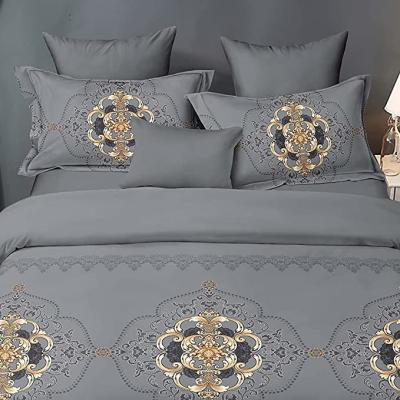 China Nondisposable Bedding Set With Comforter Sheet Queen King Size Bedsheets Luxury Space Fashion Quantity Cover Geometric Techniques for sale