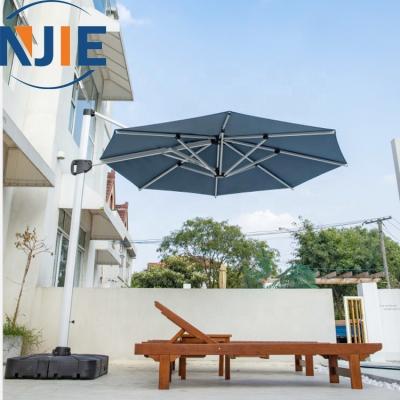 China Umbrellla Banana Umbrella Banana Umbrella Folding Outdoor Hanging Hanging Canvas Parasol Iron Restaurant Cantilever Umbrella for sale