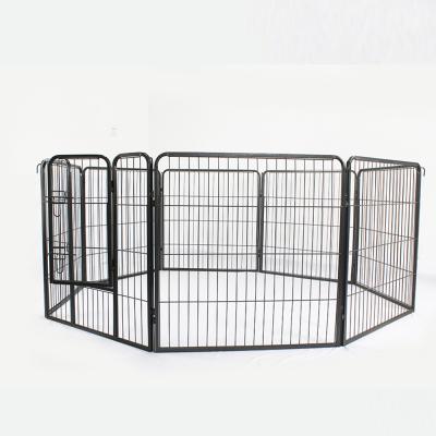 China 6pcs or 8pcs Pet Playpen Indoor and Outdoor Heavy Duty Metal Breathable Portable Foldable Pet Exercise Dog Playpen for sale