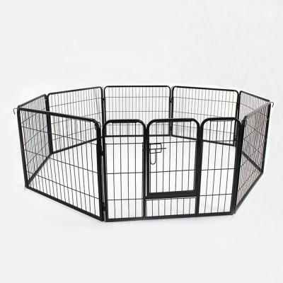 China OEM Breathable Eight Panels Outdoor Heavy Duty Metal Puppy Playpen Dog Runner Fence Playpen for sale