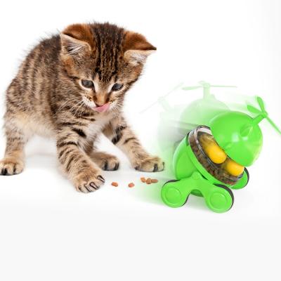 China 2021 Amazon Success Pet Food Wheel Cat Toy Wire Cat Sustainable Dispensing Interactive Toy for sale