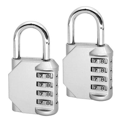 China High Quality Heavy Duty Zinc Alloy Gym Lock With Adjustable 4 Digit Password Combination For Locker Drawer Door Cabinet for sale