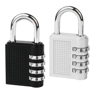 China Protection 4 Digits Waterproof Zinc Alloy Padlock Security Adjustable Combination Lock for School GYM Locker and Cabinet for sale