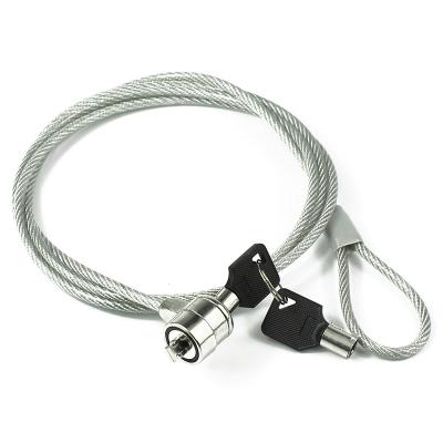 China Wholesale Zinc Alloy Anti-thief Security Cable Laptop Lock With Key 1200mm 1500mm 1800mm For Laptop for sale