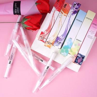 China Custom Vegan Nail Cuticle Revitalizer Oil 7 Nail Supplies Different Fruity Cuticle Oil Pen For Nail Care for sale