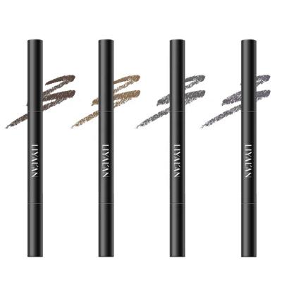 China Wholesale Custom Waterproof Brow Pen Waterproof Cosmetics Double Ended Eyebrow Pencil With Brush for sale