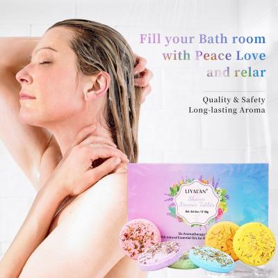 China Improve breathing cycle; appease; appeasement; Moisturize Natural Organic Skin OEM Vegan Eucalyptus Aromatherapy Shower Steamers Tablets for sale