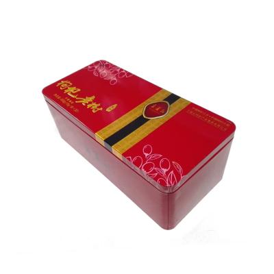 China Xinyu Recyclable Rectangular Tea Tin Can &Rectangle Metal Box For Tea Packaging for sale