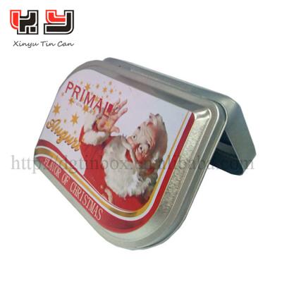 China Recyclable Christmas Flavor, Santa Claus Gift Tin Box for sale