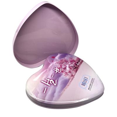 China Recyclable Custom Printed Heart Shape Gift Chocolate Tin Boxes for sale