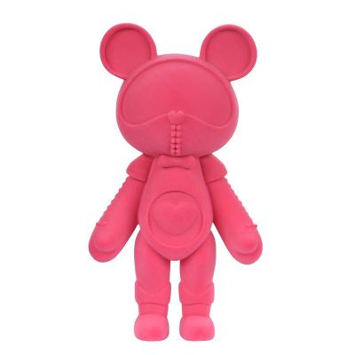 China Cartoon Toy Drop Shipping COSMOS Bear Figurine Assembling Resin Crafts Cartoon Space Bear Solid Color Creative Upholstery for sale