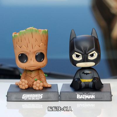 China Wholesale Marvel Flip Superhero Grutter Spiderman Batma Cartoon Toy Custom Vinyl Head Dolls for sale