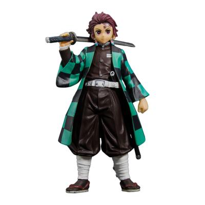 China Cartoon Toy Customized Wholesale Pvc Japan Anime Hashibira Inosuke Agatsuma Zenitsu Kamado Nezuko Kamado Tanjirou Demon Slayer Action Number for sale