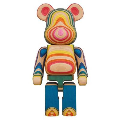 China Wholesale Wooden Toy Drop Shipping 28cm 400% Bearbricklys Bear@bricklys Iridescent Bearbrick Stock Number Toy for sale