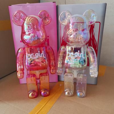 China 2021 Wholesale Custom Toy Drop Shipping ABS X-girl bearbrick stock number toy 28cm 400% Cartoon Bearbricklys Bear@bricklys for sale