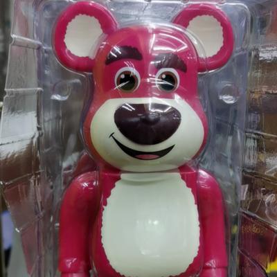 China Art Bearbrickly Strawberry Bear Bearbrick Action Number Toy Pvc Collection Model 1000% 70Cm Street 1:1 Cartoon Toy Drop Shipping for sale