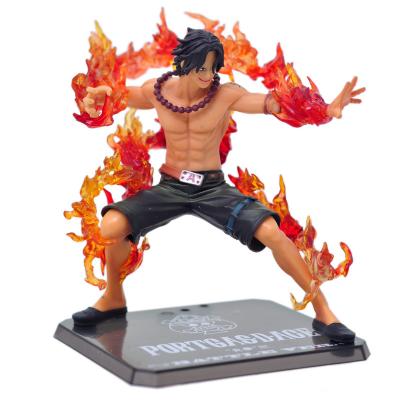 China Cartoon Toy Read To Ship Wholesale PVC Decorate Fire Boxing Ace Collectible One Piece Action Number for sale