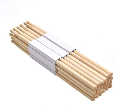 China For Drum Playing Wholesale 5A 5B 7A Printed Fluorescent UV American Hickory Drum Sticks With Wooden Tip for sale