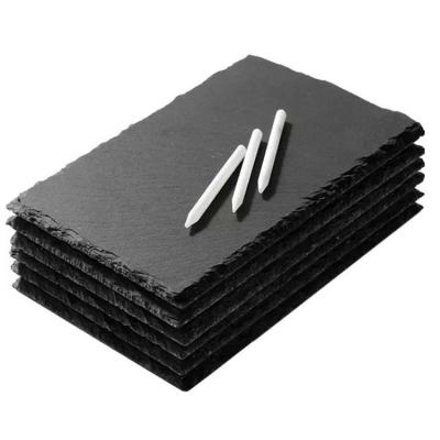 China Sustainable Amazon Sells High Quality Black Slate Plates With Home Kitchen Cheese Display for sale