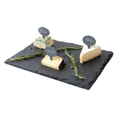 China Sustainable Premium Table Coasters Black Slate Cheese Board Dinner Plates Picture Black Slate Dishes for sale