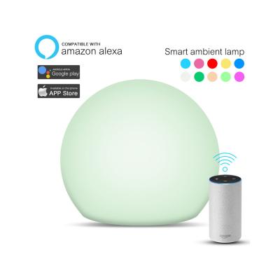 China Modern Tuya Smart Home Desk Lamp ALEXA Music Rhythm Patting Color Ambient Light Change for sale