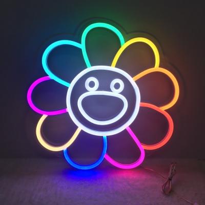 China Hotel DIVATLA In Current Indoor 12V Led Signs With Dimmer Switch Decorations Transparent Acrylic Colorful Neon Sign for sale