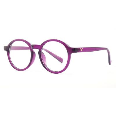 China For Reading Glasses Classic Vintage Pink Clear Round Frames Optical Glass Eyeglasses For Women 2020 for sale