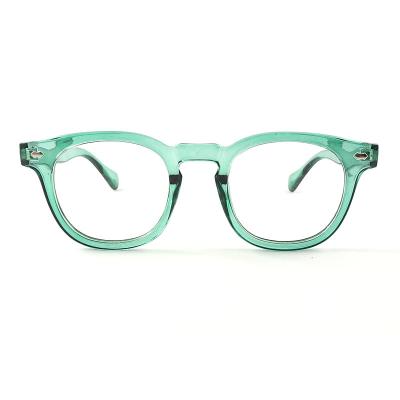 China For New Arrival Plastic Round Clear Frames Spectacle Glasses Optical River River Reading Glass for sale