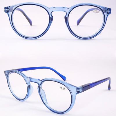 China Wholesale Thin Mixed Round Frames Plastic Clear Thin Reading Glasses for sale