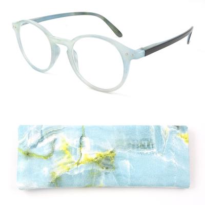 China 2022 new high fashion slim luxury cheap round sight reading glasses with pocket for sale