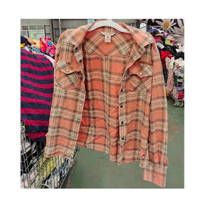 China Second-hand international clothing best-selling women's high quality tops used LADIES COTTON BLOUSE clothes for sale