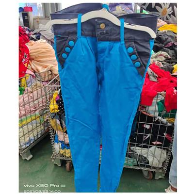 China Used Clothing International Wholesale Used Clothes Casual Organic Style 100% Cotton Pants Quality Second Hand Clothing for sale