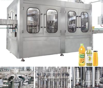 China Automatic Monoblock 3 In 1 Plastic Bottle Filling Machine , Fruit Juice Filling Machine for sale