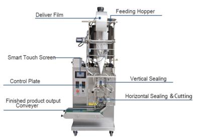 China Automatic Cosmetic Filling Machine 30-80 Bags/In For Liquid / Shampoo / Oil for sale