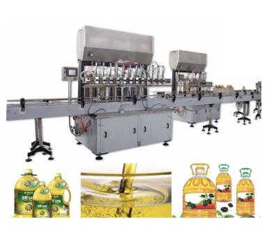 China máquina de embotellado automática 5L, máquina de rellenar del aceite de mesa del acero inoxidable en venta