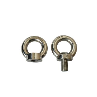 China Heavy Industry Round Polished Eye Lifting Nut, Grade: SS304 DIN582 for sale