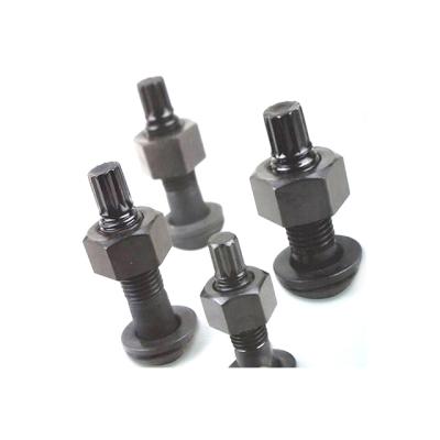 China Steel Black Oxide Surface Treatment Heavy Duty Alloy Steel Hex Bolts , Nut And Washer Grade 10.9 for sale