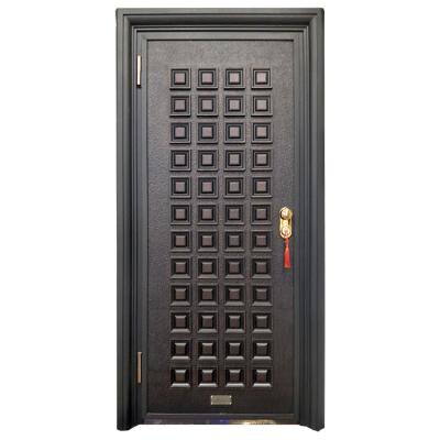 China Modern Luxury Bulletproof Entrance Doorexterior Puerta De Seguridad Cast Aluminum Securit Key Bulletproof Security for sale