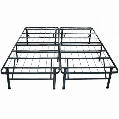 China Modern Foldable Platform Bedroom Space Saving Metal Folding Bed Frame for sale