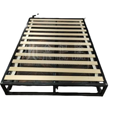 China Knock Down New Design Full Blow Down Platform Metal Bed Frame Hot Sale Bed Base for sale