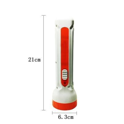 China High Power LED Household Safety Emergency Torch Plastic Rechargeable Lead Acid Flashlight Remote Lighting LED Flashlight for sale