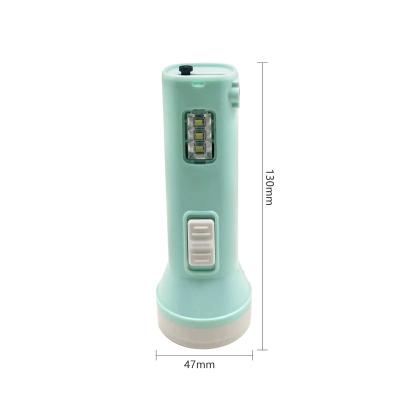 China Multi-Functional LED Emergency Lighting Flashlight Solar Rechargeable Led Strong Light Energy Saving And Durable Flashlight for sale