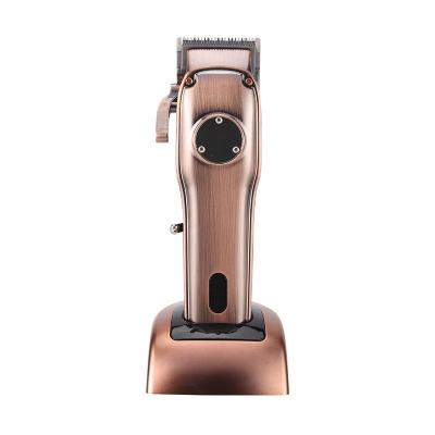 China Usable charing Professional Classic Metal Cordless Electric Commercial Finished Ergonomic Hairdresser Professional Clipper for sale