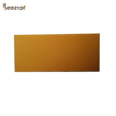 China 2020 Beehive Beehive Frame Beekeeping Tools Yellow Beehive Frame Plastic Beeswax Bee Core Sheet for sale